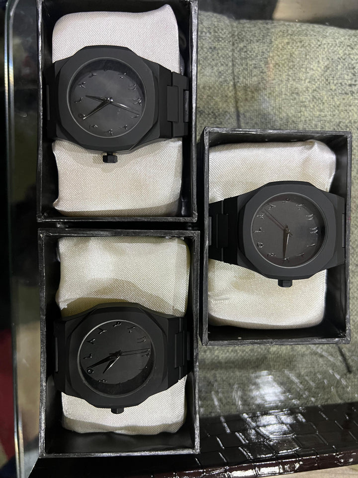 Black Arabic Aura Watch