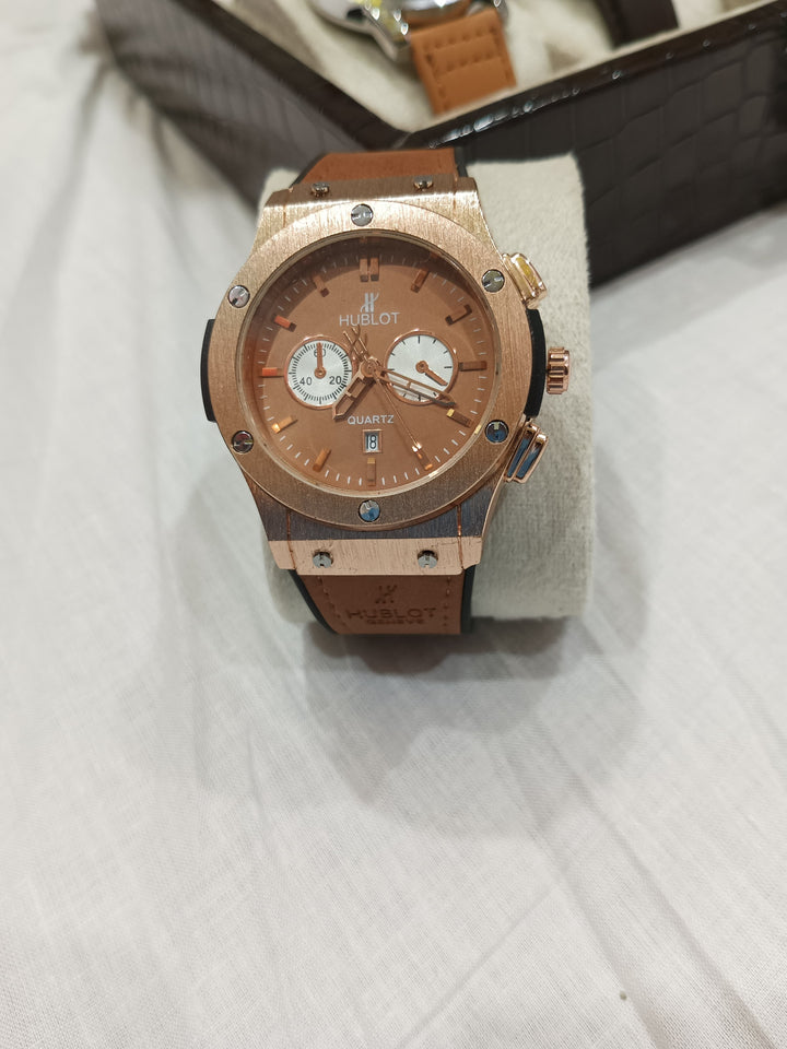 "Masterpiece of Time: Hublot Men's Luxury Watch'Luxury in Motion: Hublot Men's Timepiece"